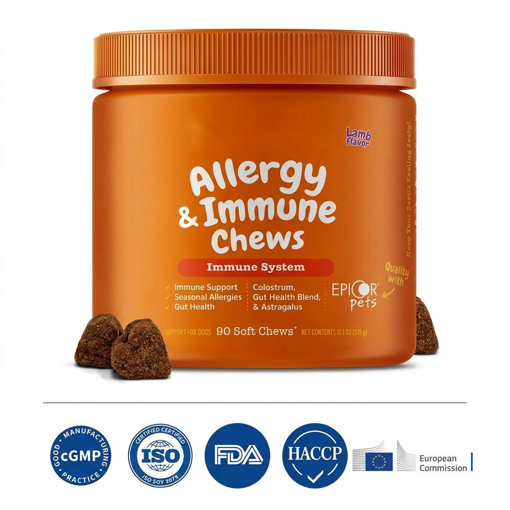 In Stock Allergy Immune Soft Chews Astragalus Dog Allergy Relief Chews Dog Supplement Pet Supplement for Dogs