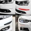 40.5 X 5CM 2/4pcs Car Front Rear Bumper Protector Guard Scratch Auto Rubber Sticker Black Universal Silane Trim Car