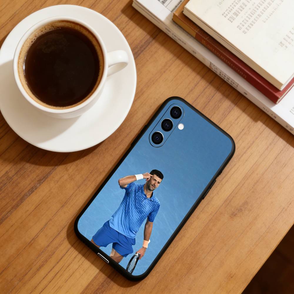 Novak Djokovic Phone Case For Samsung Galaxy A73,A72,A71,A70,A53,A52,A51,Others Soft Black Cover