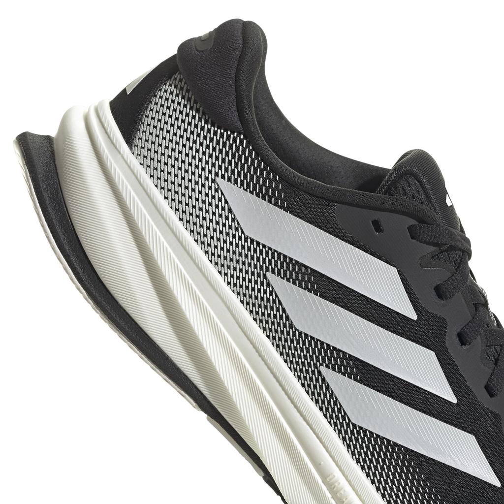 Adidas Supernova RISE 2 Wide Running Shoes, Unisex Adult, NKM90, Core Black/Zero Metallic/Crystal White (IG2168), Size 26.5cm