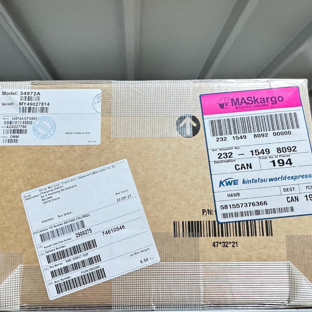 Доступный: Блоки сбора данных Agilent 34972A/34980A/34970A/34901A.