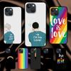 Чехол для телефона Rainbow Love LGBT для Iphone Samsung Galaxy Xiaomi Mi Redmi Note S 7 8 9 10 11 12 13 20 21 Pro Max Plus 4G 5G Черный Мягкий ТПУ 2022