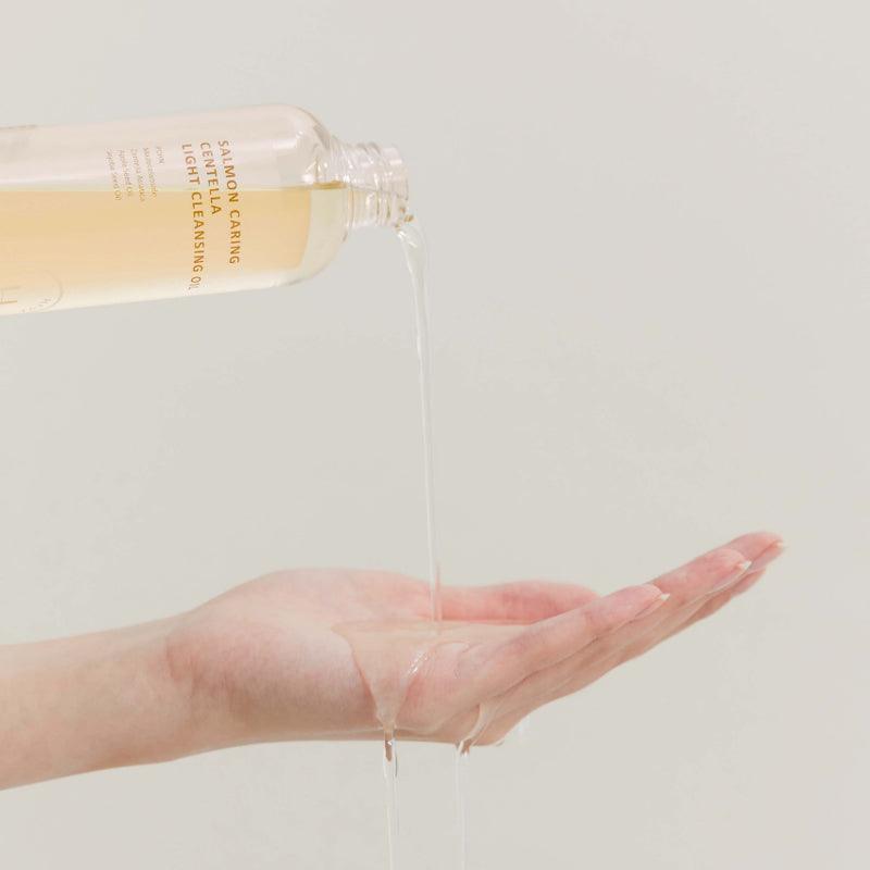 HEVE BLUE Легкое очищающее масло с центеллой лососевой, 250 мл