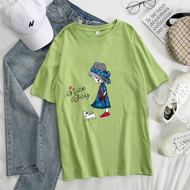 TWINFLAMES Женские хлопковые футболки большого размера, кавайная одежда, новая летняя футболка с принтом для девочек, мягкий повседневный женский джемпер, топ