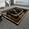 European Style Retro Carpets Luxury Marble Gold Rug Living Room Sofa Area Floor Mat Hotel Decoration Hall Hallway Large Carpet