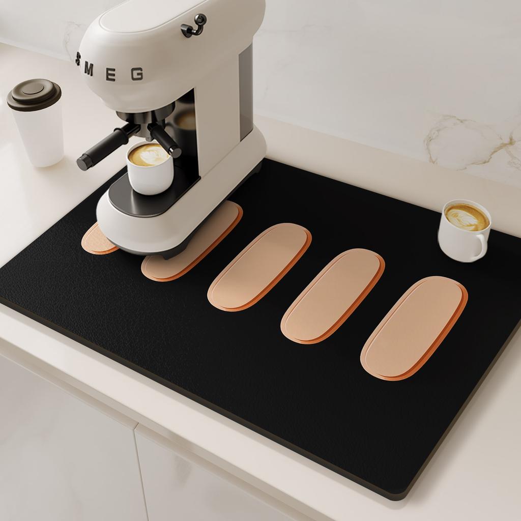 Коврик для кофемашины, дренажный коврик для кухни, нескользящие коврики для сушки посуды, быстросохнущий коврик для стола, подставка под столовые приборы, посуда