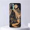 Мягкий чехол в китайском стиле с рисунком тушью для Xiaomi Redmi Note 14 14S 13 12S 11S 10S 12 11 10, чехол для телефона 11T 11E Pro Plus 9 9S