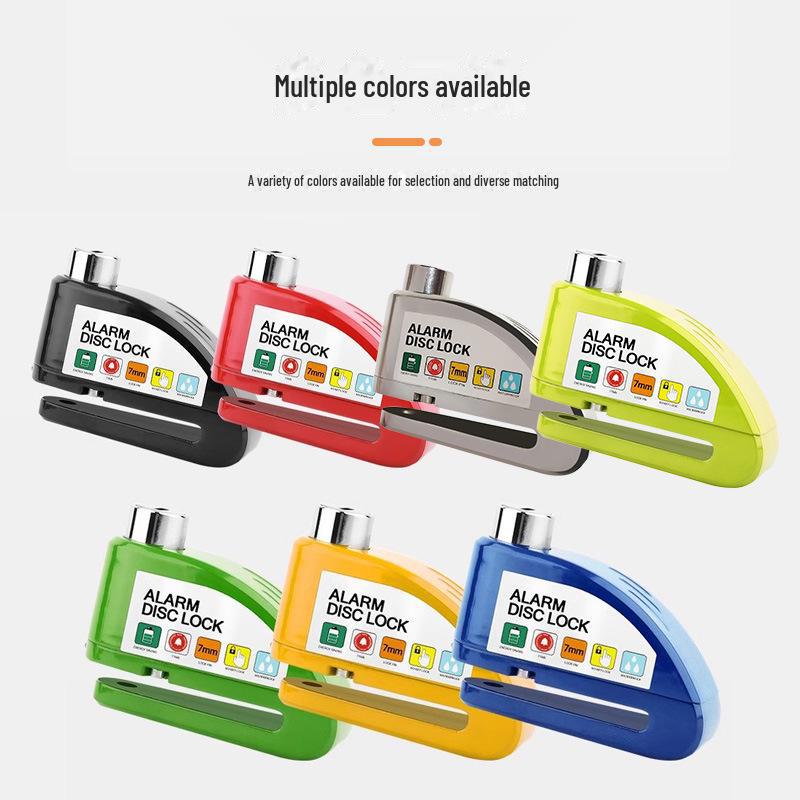 Водонепроницаемая противоугонная сигнализация из сплава с дисковым тормозом для мотоциклов и электровелосипедов