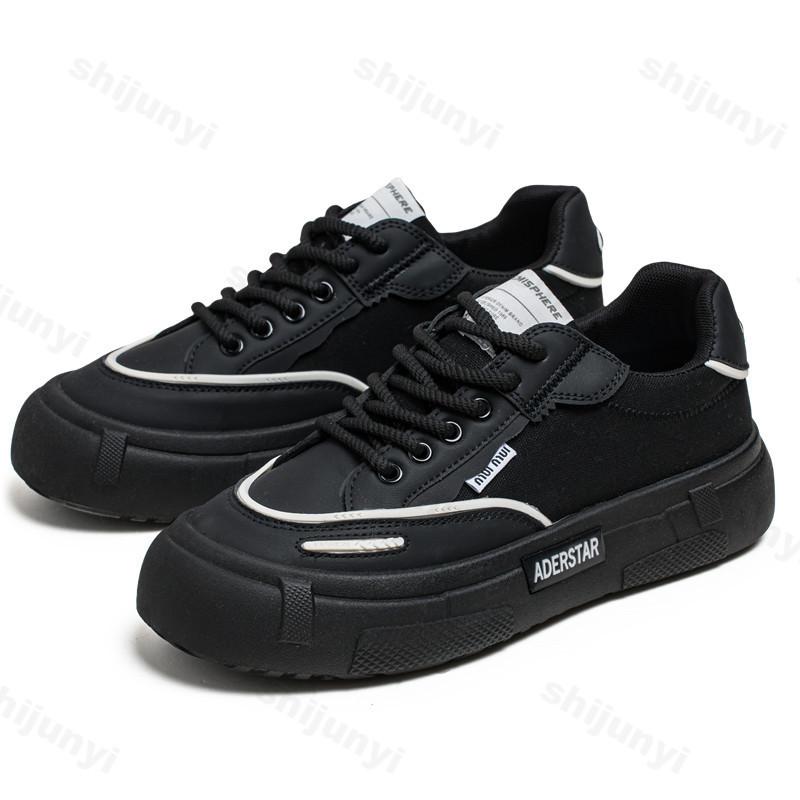 Мода Мужская Мода Тренд Повседневная Холщовая Обувь 2025 Новая Летняя Дышащая Универсальная Обувь на Толстой Подошве Удобные Низкие Массивные Кроссовки