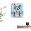 5D DIY Алмазная вышивка крестом квадратная/круглая инкрустация Хаски мультфильм вышивка животное игольная нить вода алмазная живопись