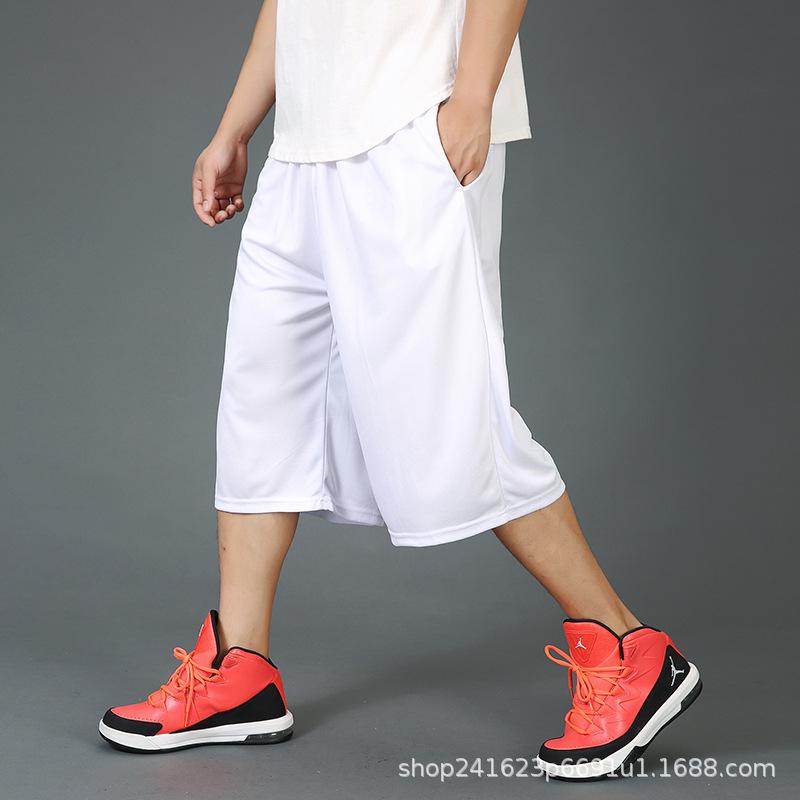 350 Jin мужские баскетбольные укороченные брюки свободного кроя большого размера