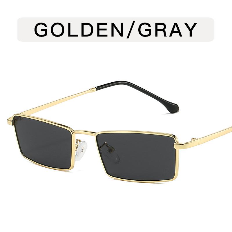 Rectangle Shape Women's Sun Glasses European American Fashion Sunglasses Women Vintage Retro Sunglasses Men