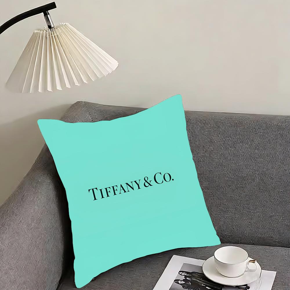Подушка-чехол Tiffany & Co с эффектом 'Cushion Cover', двусторонняя, плюшевая – Для автомобиля, дивана, спальни, идеальный подарок.