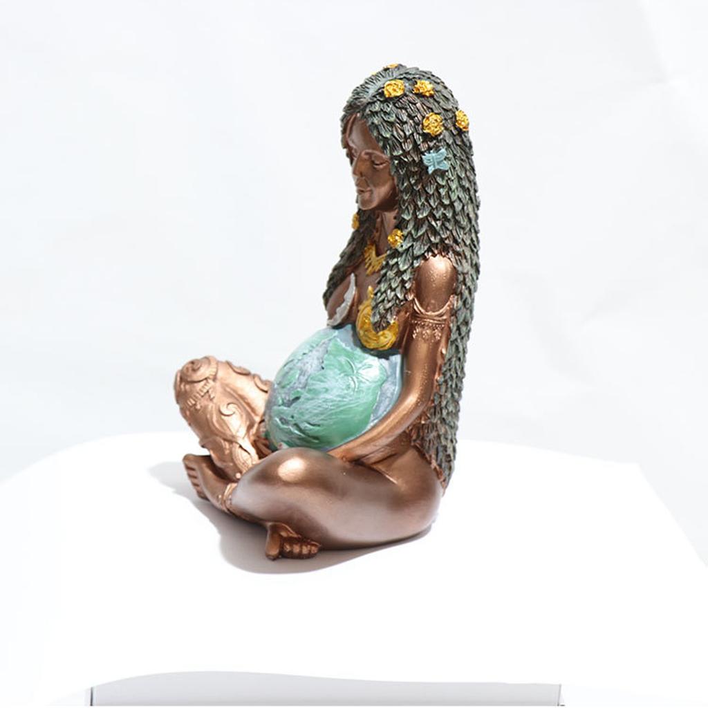 Большая Земля Мать Гея-Пасхальный Орнамент Статуя Матери Земли Ремесло Из Смолы