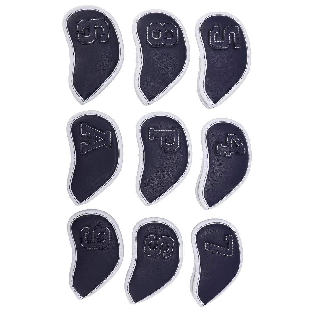 9шт. чехлы для головок клюшек для гольфа, водонепроницаемые солнцезащитные чехлы для клюшек для гольфа, большие защитные цифры