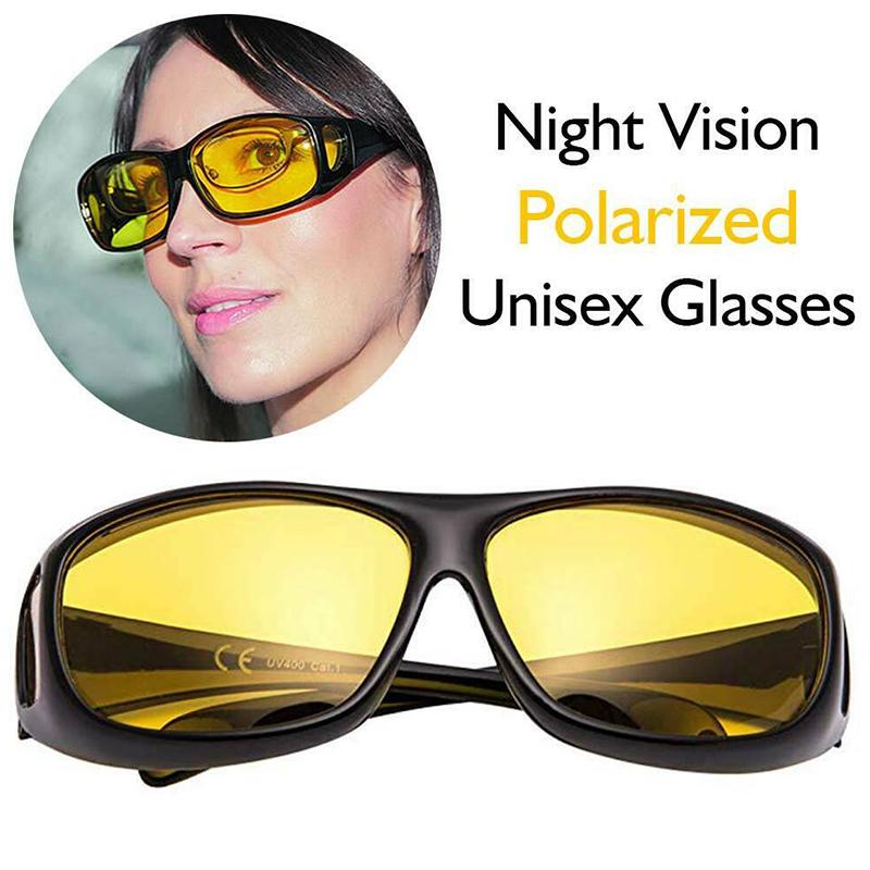 Новые 1 шт. солнцезащитные очки ночного видения с антибликовым покрытием, желтые тонированные очки для вождения пилота