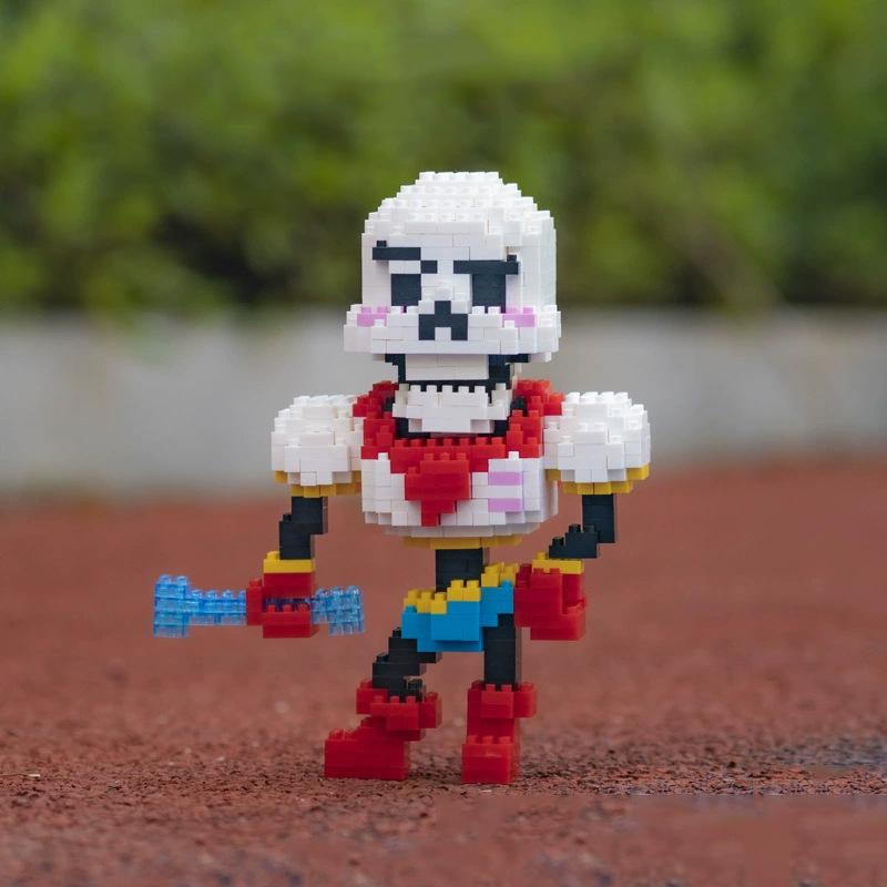 Микро строительные блоки Undertale Ториэль Санс Алмазная собранная игровая модель Монстр Мини Кирпич Фигурка Зомби Детские игрушки в подарок
