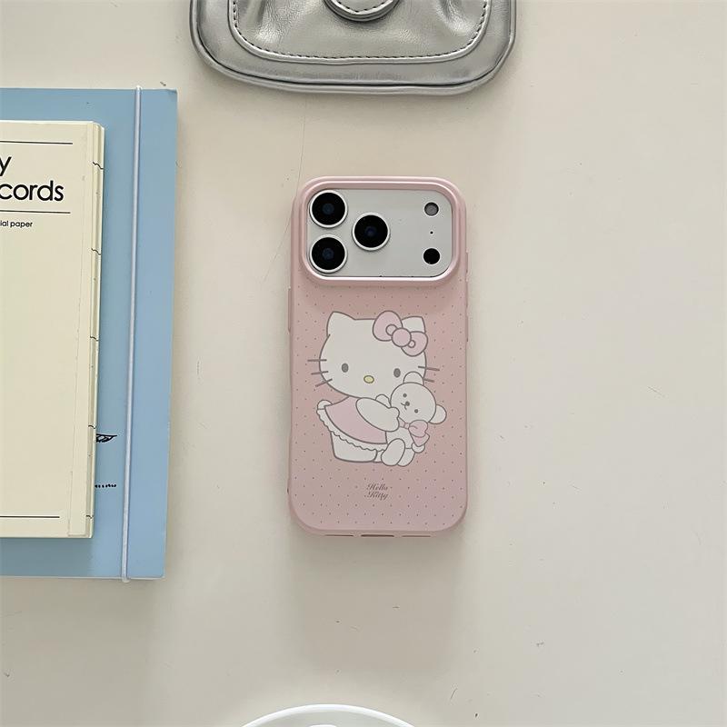 Чехол Hello Kitty для iPhone 17/16 Pro Max/15/14 с ремешком на руку – Линия Sweet Girl