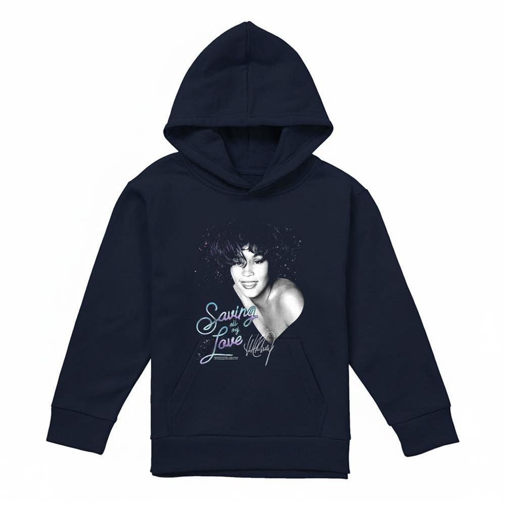 Whitney Houston Childrens/Kids Saving All My Love Pull Over Hoodie