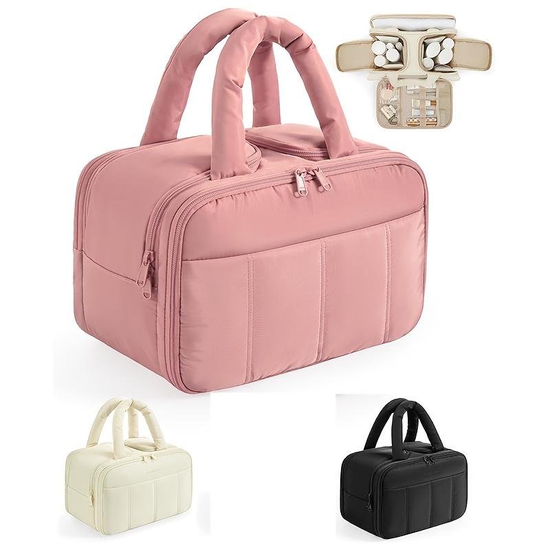 New Fashionable Women's Fluffy Travel Wash Bag Lightweight Makeup Storage Bag Travel Wash Bag Travel Wash Bag with 4 Compartments