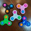 Fidget Toys Fidget Sensory Pop It Toy Push Pop Bubble Key Chain Spinner Simple Dimple Popit Fidget