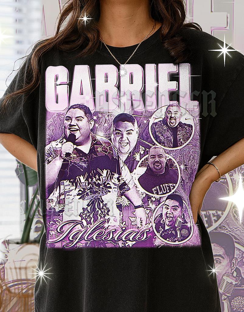 Gabriel Iglesias Shirt, 90s Vintage Retro Bootleg Fluffy T-Shirt, Gabriel Iglesias Graphic Tee, Stand Up Comedy Fan Shirt