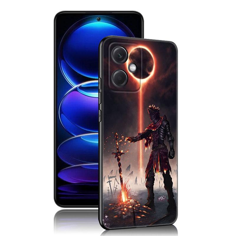 Игровой черный силиконовый чехол для телефона Dark Souls для Xiaomi Redmi Note 10 11 11S 12 13 4G 8 9 11T Pro 5G Plus 8T 9S 10S 12S