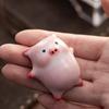 Лежащая свинка Кружка для бабл-чая Ручная работа Керамическая кружка с забавной свиньей, выдувающей пузыри Чайный питомец Уникальный подарок для любителей чая и декора дома