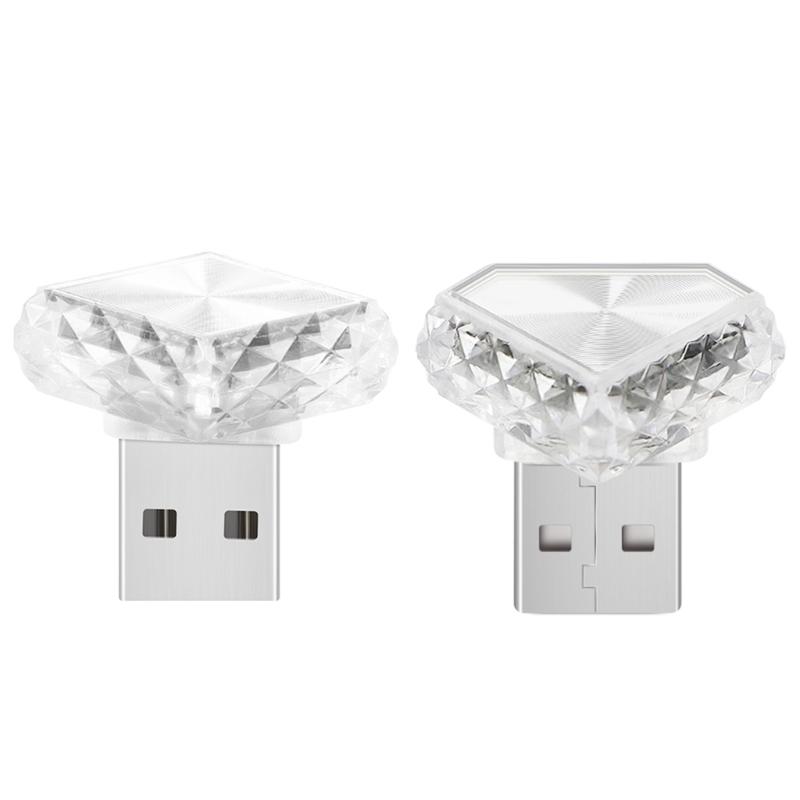 Многоцветная USB-светодиодная лампа 5 В для автомобиля и дома, с сенсорным управлением, 6 вариантов цвета и 4 режима переключения света