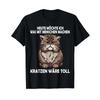 Common Cat Scratches Funny Sayings Cats T Shirt Black Vintage Stylish Soft Slightly Top For Everyday Wear Casual