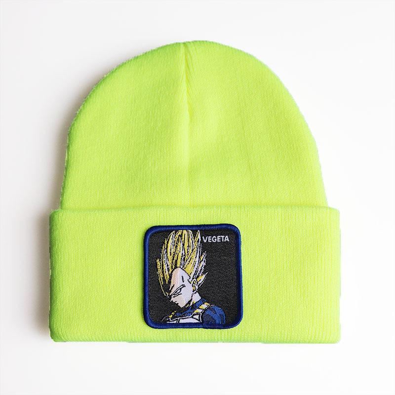 New anime cartoon character Dragon Ball Vegeta Vegeta Knitted hat, woolen hat, hip-hop ski pullover beanie