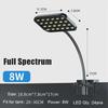 Full Spectrum Aquatic Plant High Intensity Aquarium Lamp Aquatic Plant Lighting Lamp Black Clamp Light Energy Saving Universal