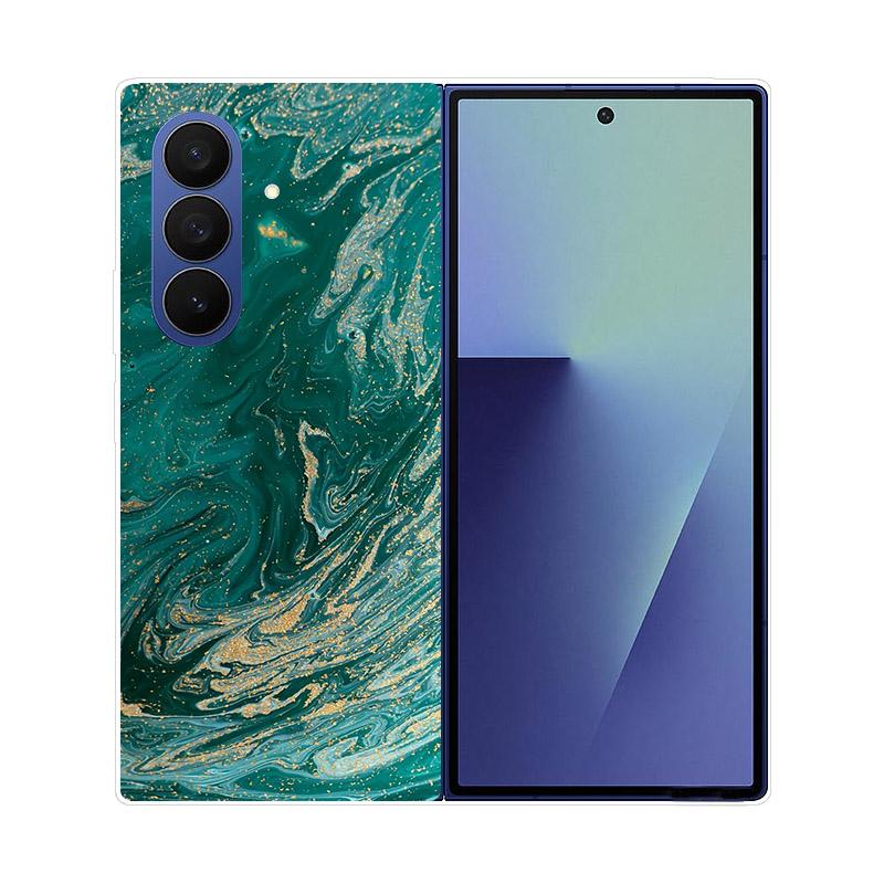 Прозрачный складной чехол для телефона Samsung Galaxy Z Fold 6 7 Прозрачная ударопрочная жесткая крышка из ПК для Samsung Z Fold7 Fold6 Чехол Capa