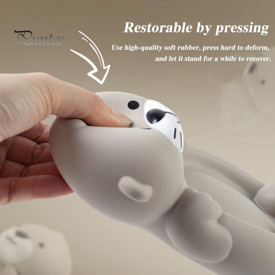 4 шт. плавающие игрушки для ванны в форме выдры для детей, обучающие интерактивные мягкие сжимаемые игрушки для ванны, непористый дизайн, безопасные игрушки для ванны для малышей