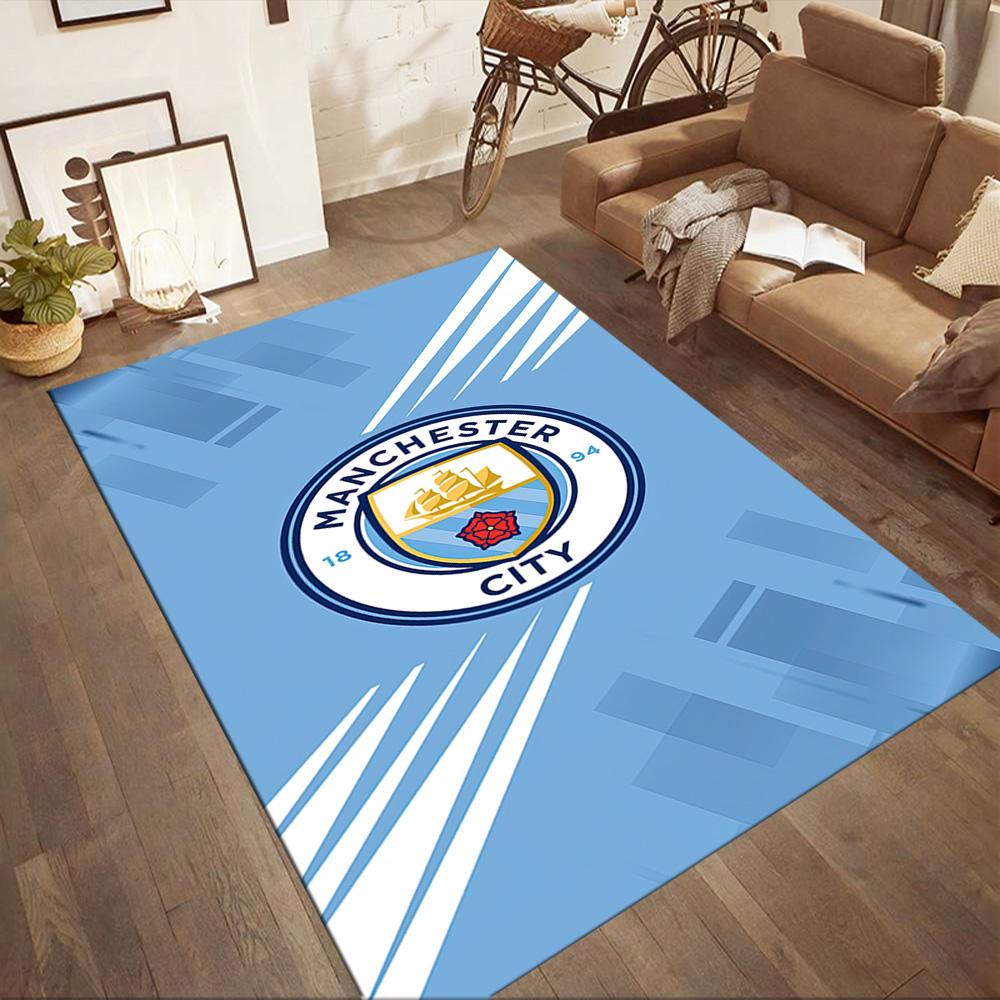 Квадратные ковры Love Manchester City Fc — отличный выбор для гостиных, спален, домашнего декора и в качестве подарков.