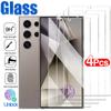 4PCS Screen Protector For Samsung Galaxy S24 Ultra S23 S22 S21 Plus HD Tempered Glass Fingerprint Unlock Screen Protective Films
