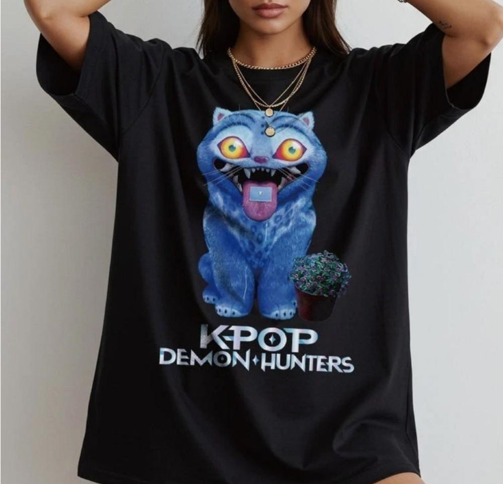 Футболка Kpop Demon Hunters, Футболка с дебильным принтом, Huntrix, Забавная футболка для фаната K-Pop с Vaporw