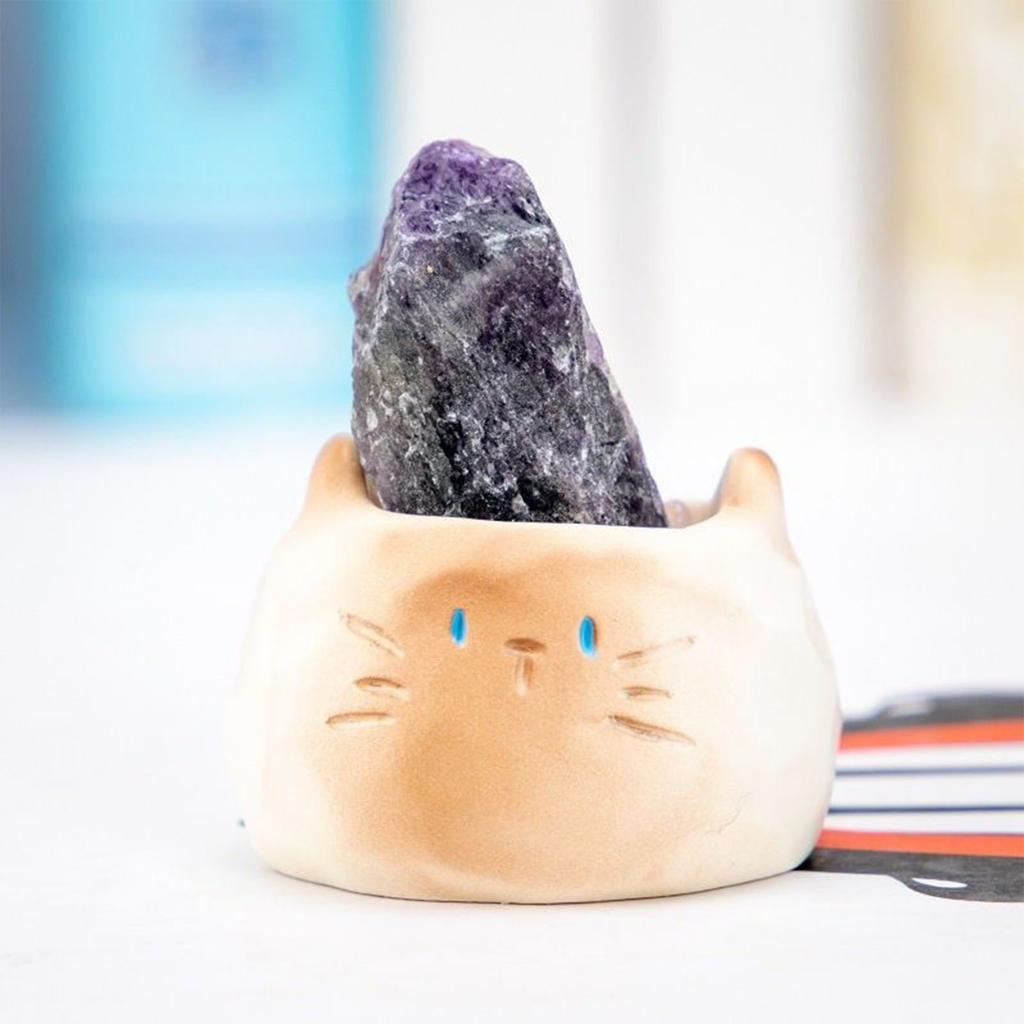 Кот Кристалл Слепой Модные Полимерные Поделки Со Значением Камня Украшения (Случайная модель)