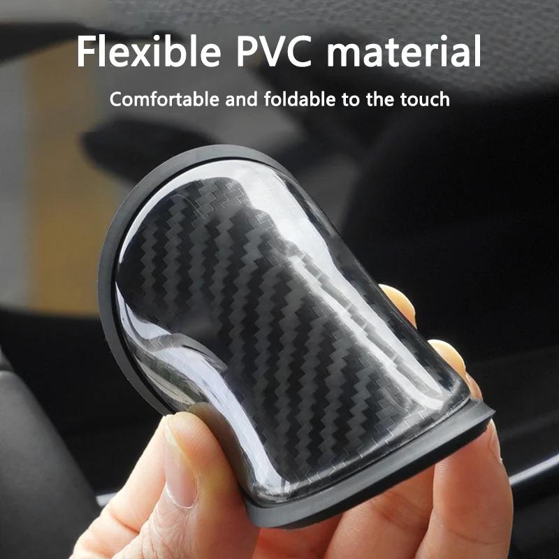 AQI1 2Pcs Carbon Fiber Texture Car Coaster Interior Cup Mat for Jeep Wrangler Grand Cherokee Avenger Compass Wagoneer Patriot