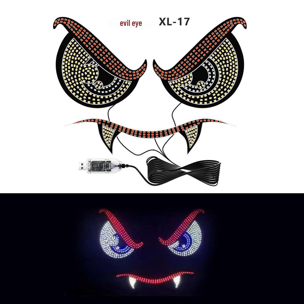 Автомобильная светодиодная фара «Глаз демона-вампира»: Персонализированная декоративная сигнальная лампа