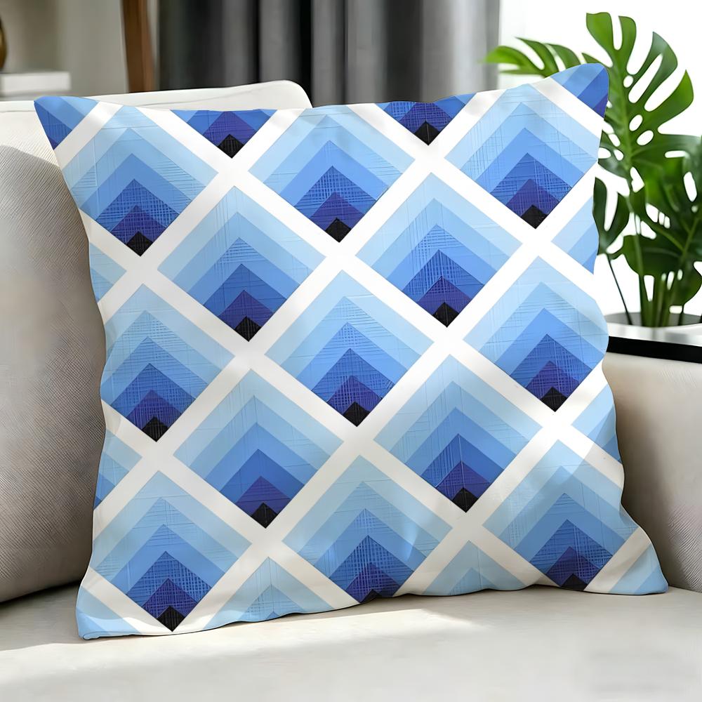 Art LLog Cabin Patterned Cushion Cover Cushion Cover Set Pcs x x x Pillowcase Decorative Sofa Home Decor