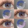 1 пара косплей контактных линз для глаз цветные модные розовые контактные линзы фиолетовые косметические зрачковые годовые контактные линзы