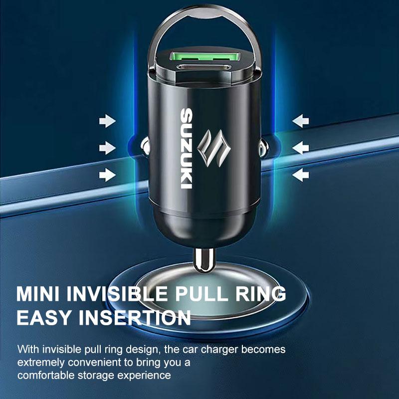 Микро Авто Быстрая Зарядка Автомобильный Разветвитель Прикуривателя Переходник Автоаксессуары для Suzuki Jimny Samurai S-Cross SX4 GW250 Swift XL-7 ALTO IGNIS