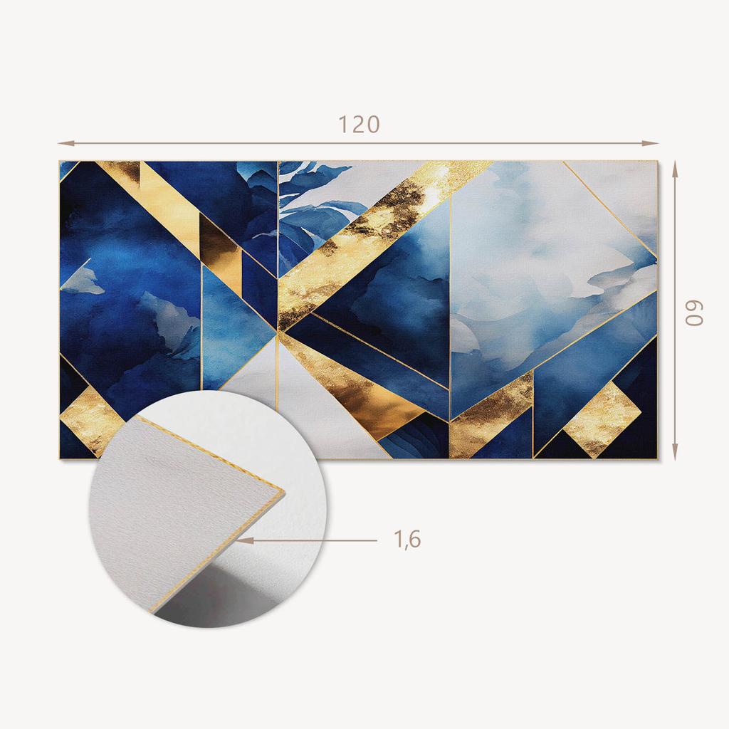 Gotowy Do Montażu Panel Winylowy Z Dekoracyjnym Nadrukiem 120X60 Cm Geometria W Odcieniach