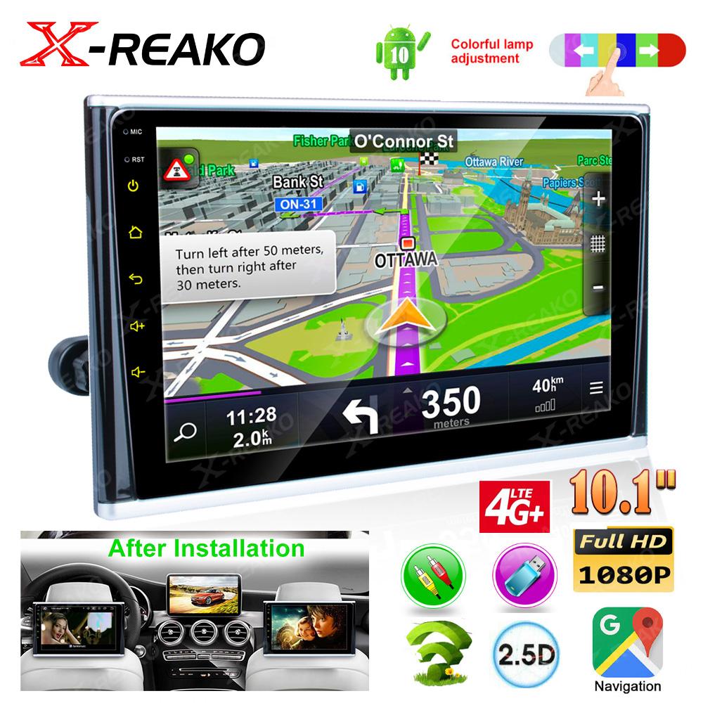 Монитор в подголовнике автомобиля, 10,1 дюйма, IPS, 4K, 1080P, Android 10, планшетный ПК, Wi-Fi, BT, HDMI, зеркальное отображение на задних сиденьях, 2 + 32