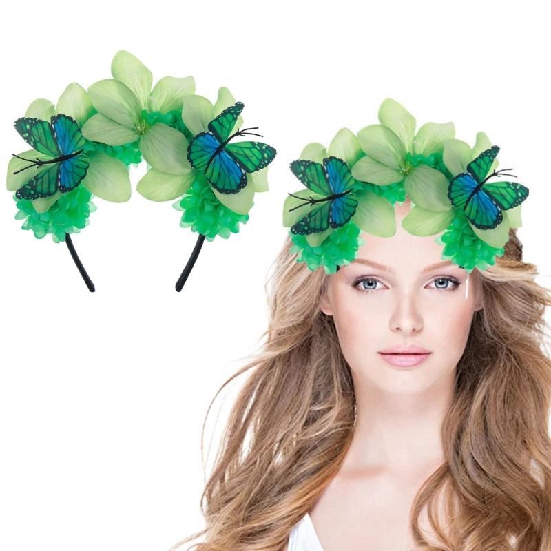 Ободок-fascinator с бабочкой Королевская бабочка Ободок с бабочкой Короны Головной убор для женской чайной вечеринки Костюм на Хэллоуин