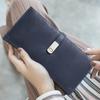 Xiangyin Frosted Women's Long Korean Style Thin Wallet - 2024 New Simple Buckle Bi-fold Design