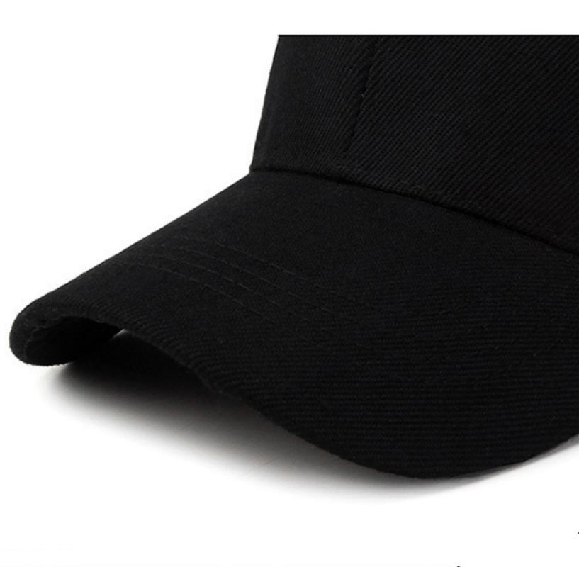 Unisex Couple Solid Color Baseball Cap Adjustable Casual Hats Cotton Women Men Snapback Caps