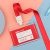 Прозрачный акриловый держатель для ID-карты с ремешком для сотрудников и студентов