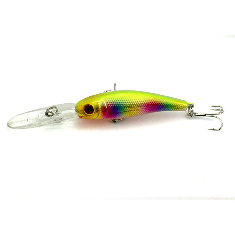 HENGJIA 1pc/8pcs Minnow Fishing Lure Wobbler Hard Plastic Bait Trout Bass Pike Lure Fishing Tackle